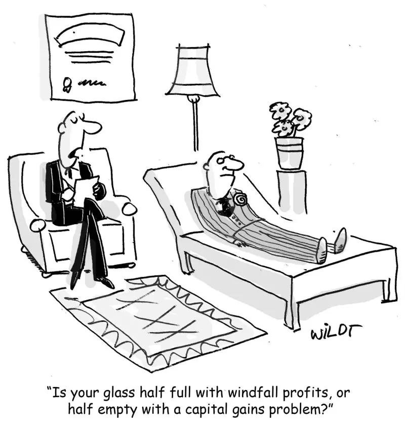 capital gain cartoon