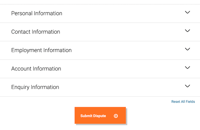 cibil report dispute form